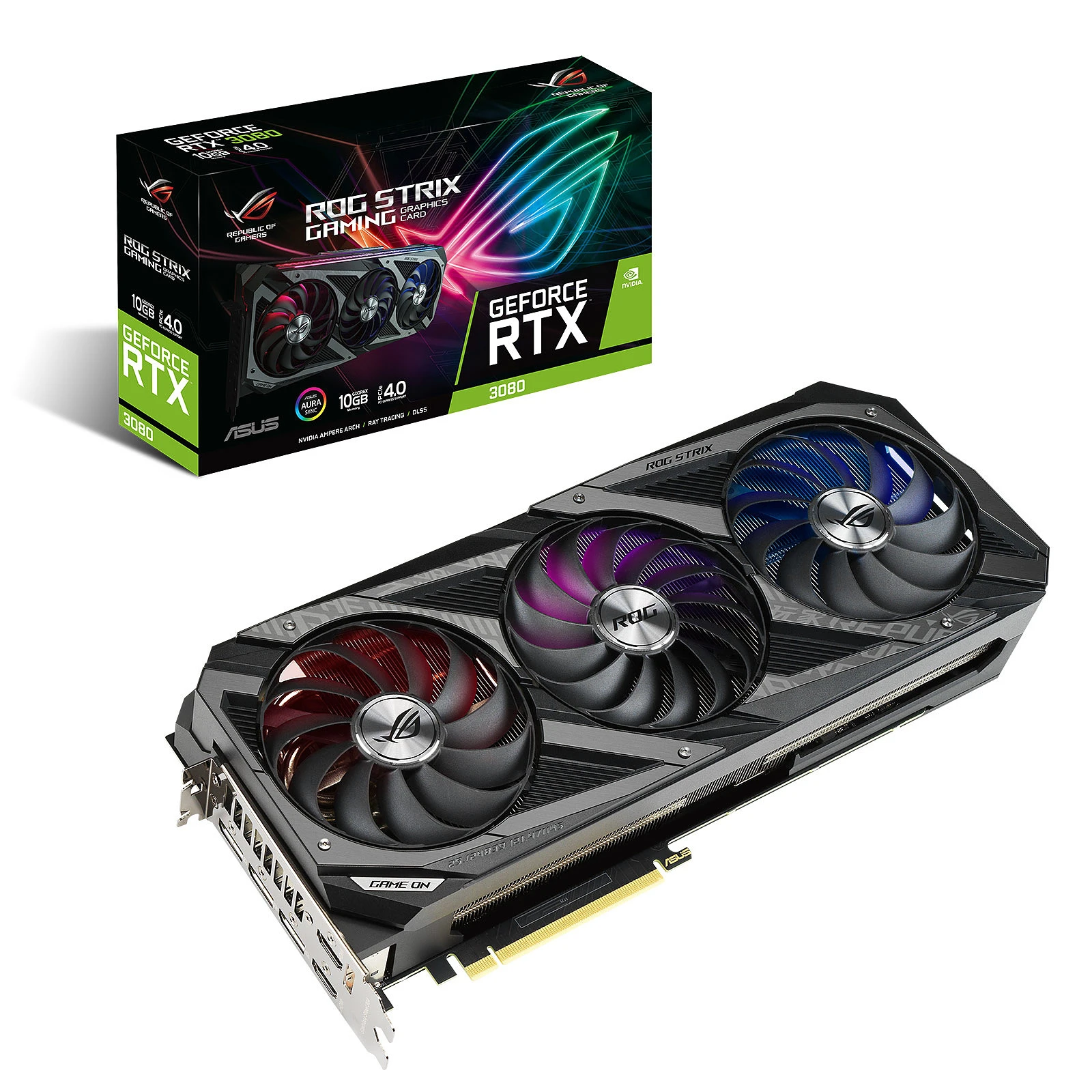 ASUS ROG STRIX GeForce RTX 3080 O10G GAMING V2 (LHR) latest gpu for pc