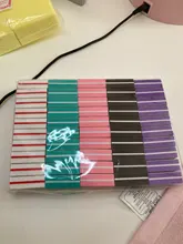 Mini bloques de doble cara para limas de uñas, esponja colorida, tira de tope de lijado, herramientas de manicura de pulido, 10/25/50 Uds. Por lote