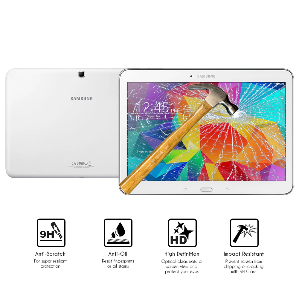 Защитное стекло для планшета Samsung Galaxy Tab 4 10 1 SM-T530 T535 | Компьютеры и офис