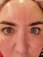 2 uds. De lentes para Cosplay, lentillas multicolores para ojos, maquillaje de Navidad, serie Anime, 1 par