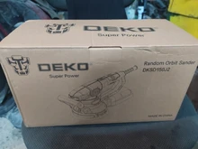DEKO-LIJADORA ORBITAL Random DKSD125J1, 350W, con escape de polvo y depósito de polvo híbrido