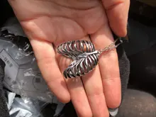 Collar de pecho anatómico para hombre, jaula de costilla humana, esqueleto colgante, moda novedosa, joyería de biología médica Vintage para hombre 2019