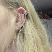 Pendiente de cartílago falso para hombre y mujer, juego de 12 unidades de Arete de hojas de oro sin perforación, Clips para las orejas, joyería