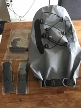 Bolsa impermeable de PVC de 15L con funda para teléfono, mochila impermeable para natación, senderismo, bolsa seca, saco enrollable para surfear y pescar