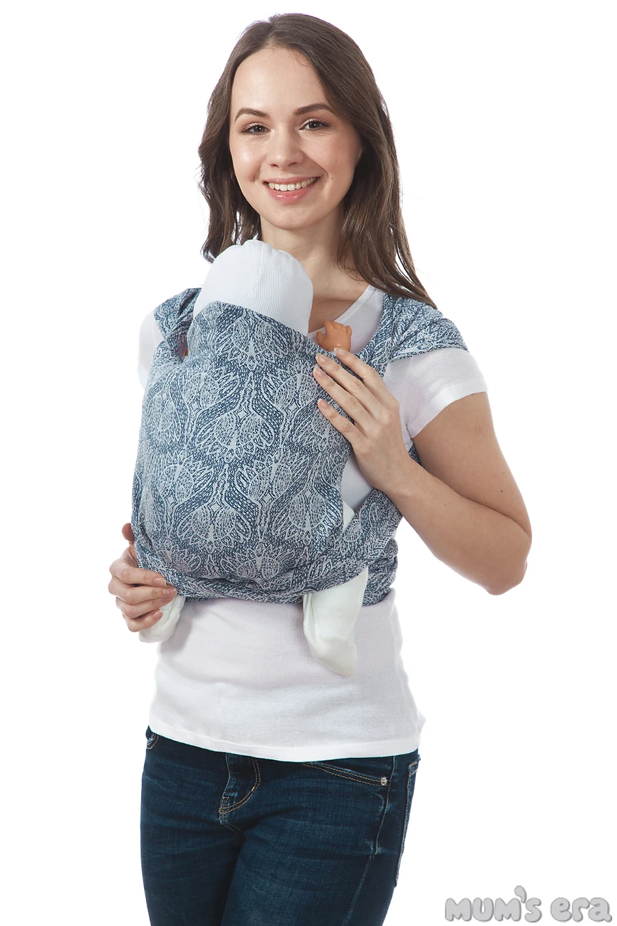 Baby sling MUM'S ERA Май-слинг ФЛОРАЛ Колыбель для переноски младенца Удобный слинг для детей фронтальная детская переноска