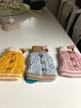 Sweater Puppy-Hoodie Dog-Jumper Winter Knited Small Cat with Cartoon-Design Warm Apparel