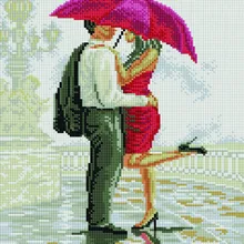 Алмазная мозаика EF 415 Под зонтом 30*40