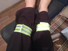 Bandas reflectantes elásticas para brazo, pierna y correas de tobillo, reflectantes de seguridad, cintas de correa para correr por la noche, caminar y ciclismo