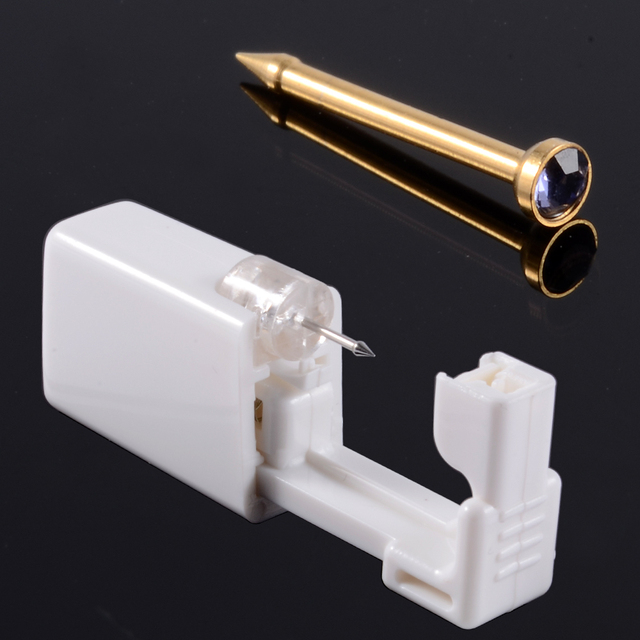 Unit Disposable Safe Sterile Piercing Unit For Gem Nose Studs Piercing Gun Piercer Tool Machine Kit Earring Stud Body Jewelry