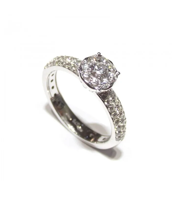 Кольцо DAVITE& DELUCCHI 18 К золото сияющее AA30717