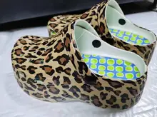 Woman Shoes Sandals Hole-Slippers Print-Heels Snake Summer Fashion Mujer for Zapatos