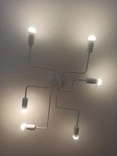 Ceiling-Lights Lampara Loft Nordic-Pipe Bedroom Retro Vintage Techo Iron for Living-Room