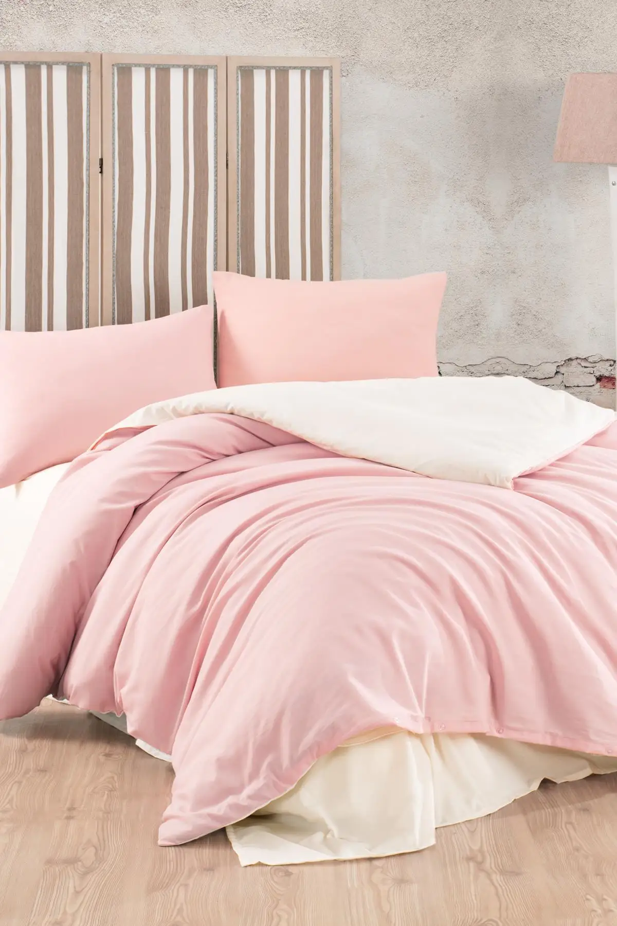 

Pink Cream Double Personality Duvet cover set