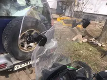 Abrazadera universal para parabrisas de motocicleta, extensión de alerón variable para protección delantera de moto Yamaha Tmax BMW R 1200GS F800GS