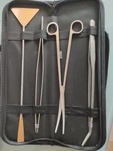 Tweezers Scissors Set-Plants Aquarium-Tools Grass Fish-Tank-Accessories Stainless-Steel