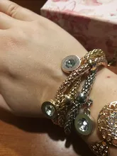 ZOSHI 3 unids/set búho de cristal pulseras de amuleto de corazón y brazaletes de aleación de oro elefante ancla colgantes pulseras de diamantes de imitación para las mujeres