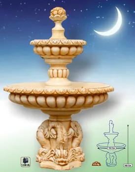 

Bari central Fountain Bari with pond concrete-outer stone 165x118cm.