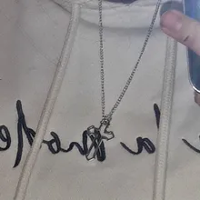 Collar con colgante gótico de Cruz hueca para hombre y mujer, collar de estilo callejero, Color plateado, regalo, joyería de cuello al por mayor