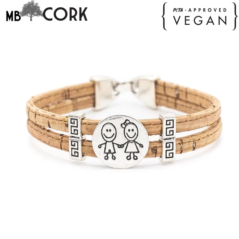 MB Cork португальская пробка ручная работа милый мальчик и девочка натуральная