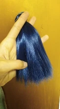1 pieces15cm 20cm 25cm Mohair como Peluca de pelo recto para BJD SD/leche de seda suave