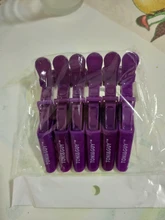 6 unids/lote plástico Clip de pelo de peluquería abrazaderas de sección de pelo Clips de agarre de los barberos para salón de pelo accesorios