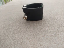 Ligadura Soprano B de cuero PU para clarinete Soprano, boquilla de goma, accesorio para instrumentos musicales