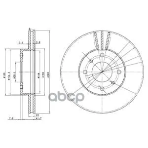 Диск Тормозной Передний Nissan Almera N16, Primera P11(280мм) Bg3596 Delphi арт. BG3596