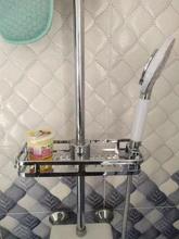 Estante de ducha rectangular desmontable, bandeja de almacenamiento de elevación, soporte de plástico, ahorro de espacio, accesorios de baño y cocina
