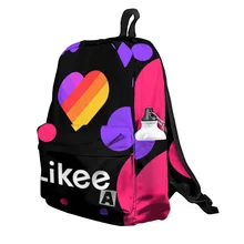 Рюкзак 3D с принтом «LIKEE» для мальчиков и девочек, для работы в школе, для путешествий с ноутбуком, водонепроницаемый