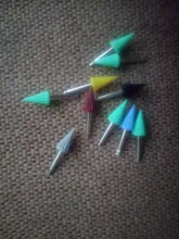 Cepillo de copa de Pulido Dental, herramienta de dentista, Prophy cónica de goma, vaso de pulido, productos de blanqueamiento Dental, 10 Uds.