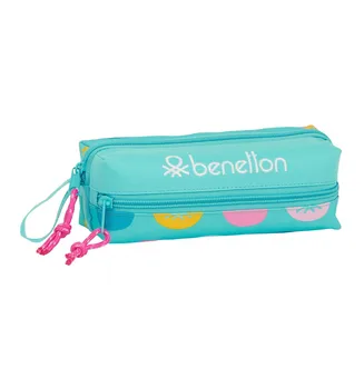 

Slide 3 zippers BENETTON TOPOS turquoise