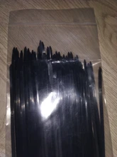 Brida de plástico autoblocante, cable de nailon, anillo de fijación, cremallera color negro, 5x300, 3x200 y 5x200, 100 unidades