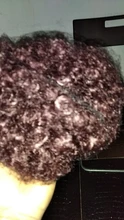 DIFEI Puff Afro rizado moño Peluca de cola de caballo de Afro corto rizado cola de caballo en el Clip moño de pelo sintético piezas de cabello