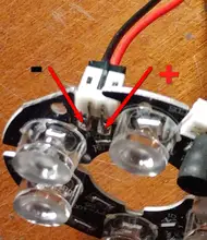 Yumiki-Conjunto de luces LED infrarrojas para cámaras CCTV, conjunto de 6 uds. De placas LED IR, Visión Nocturna (45mm de diámetro), color blanco