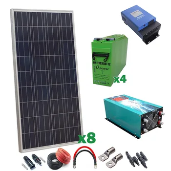 

Solar Kit 12v 1200w Hour Inverter 5000w CPzS 1160Ah 3000w charger 50Amp