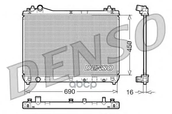 Радиатор Системы Охлаждения Denso арт. DRM47011