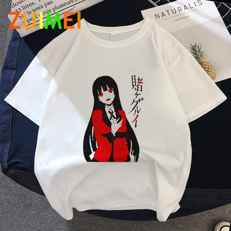 Женская футболка с принтом манга Kakegurui Yumeko Jabami японское аниме топы 2020 летняя