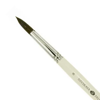 

Brush columns round Nevskaya palette, long handle No. 8