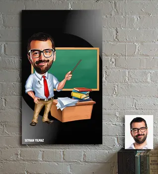

Personalized Mr Teacher Cartoon Wooden Table-1
