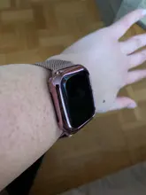 Para carcasa de reloj Apple 44mm 40mm Watch cuero, iWatch 42mm 38mm amortiguador suave TPU Protector apple watch Serie 6 5 4 3 SE Accesorios