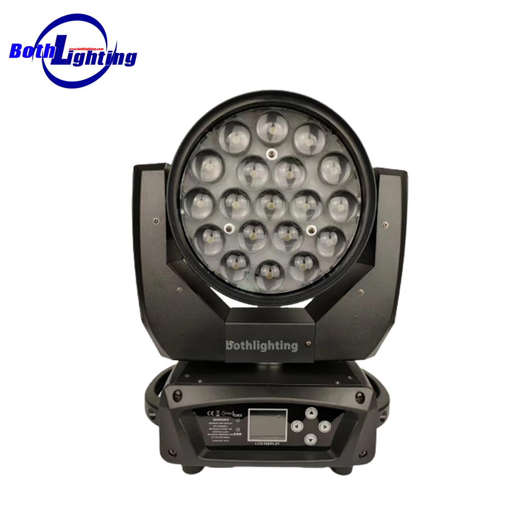 

8 шт. зум 19 светодиодный луч Wash 19x15 Вт RGBW зум движущаяся головка