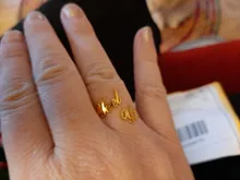 Anillo de nombre doble personalizado, anillo de nombre personalizado para bebé, parejas, nombres en anillo, regalo de Navidad, familia, madre