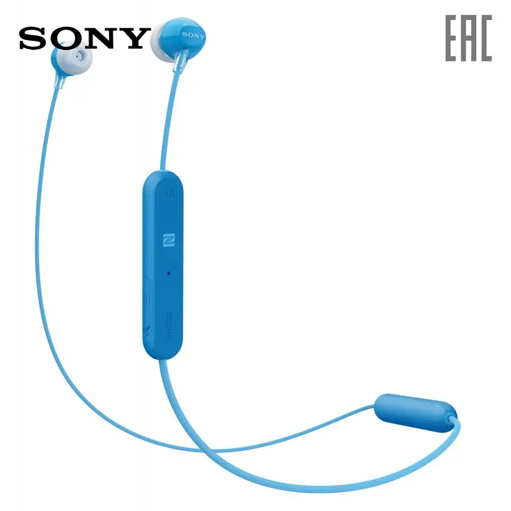 Беспроводные наушники вкладыши Sony WI C300 Bluetooth NFC One touch Hands free запуск голосового