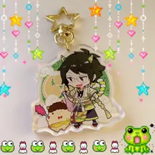 FANGQINGMAO-llavero personalizado de acrílico, charm, transparente, de plástico epoxi, transparente