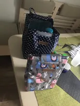 Brivilas-bolsa térmica para el desayuno para mujer, bolsa de almuerzo a la moda, ctue cat, multicolor, para picnic y viajes