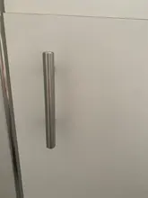 Barra en T de acero inoxidable para puerta alacena, 50mm-450mm, tirador del mango muebles perillas de gabinete, manija del cajón del armario