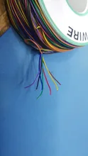 One Roll 8 Colors 30AWG Wire Wrapping Wire, Tinned Copper Solid, PVC insulation