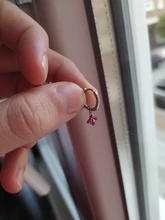 Pendientes de plata de ley 925 para mujer, Pendientes de aro para parejas, regalo de San Valentín, aretes de circón coloridos ostentosos