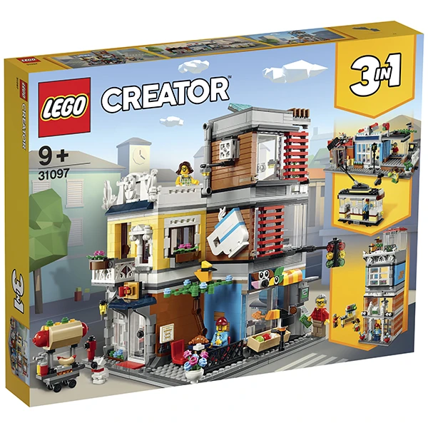 Designer Lego Creator 3 in 1 pet shop and cafe in the center of  31097|Blocks| - AliExpress