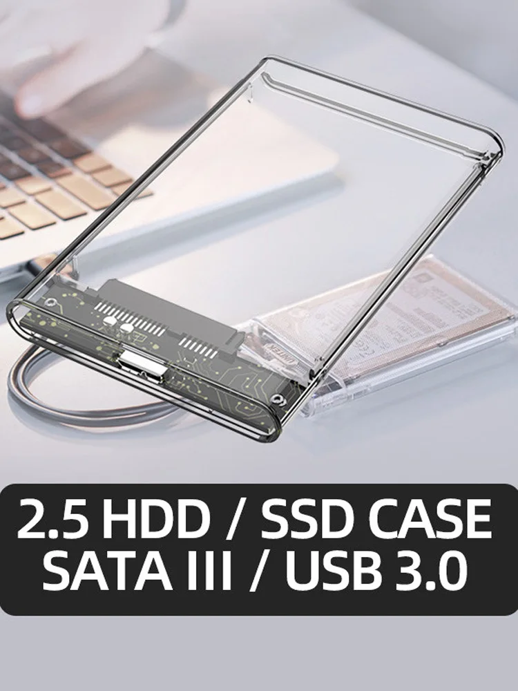2.5 Inch HDD Case SATA 3.0 to USB 3.0 5 Gbps 4TB HDD SSD Enclosure Support UASP External Hard Disk Box